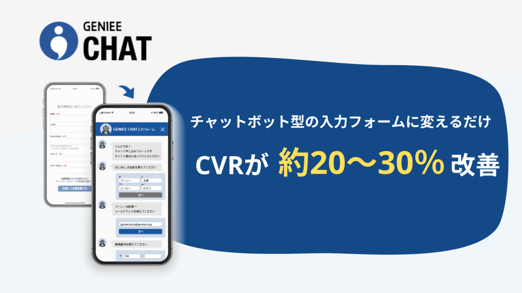 チャットボット型EFOツール「GENIEE CHAT」