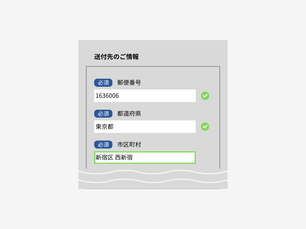 見やすいレイアウトで配置する