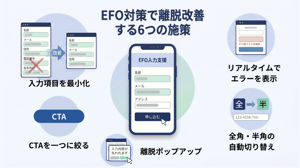 EFO対策で離脱改善する6つの施策