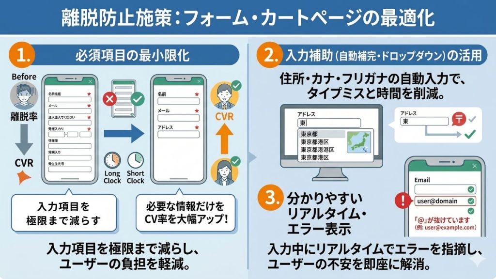 施策3.入力フォームを簡略化・最適化する（EFO）