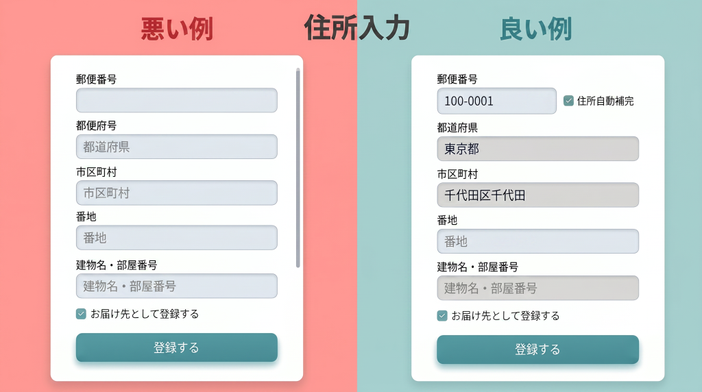住所入力